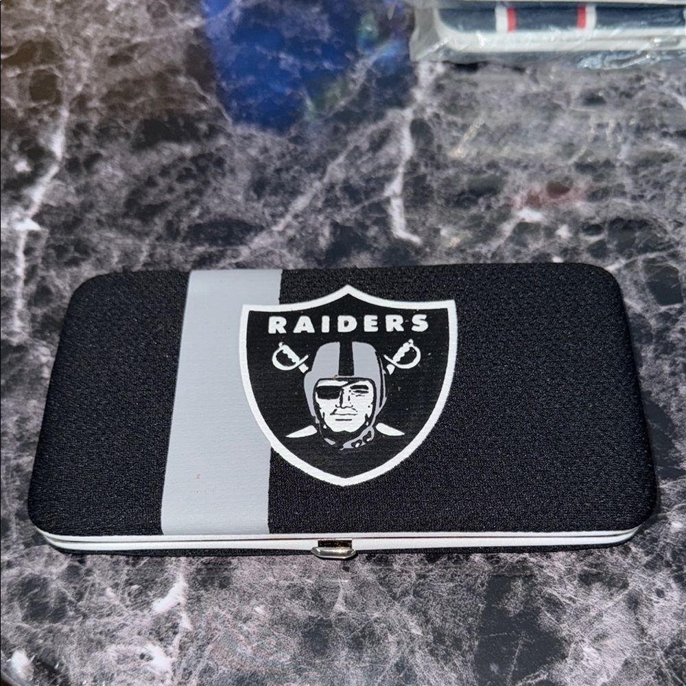 NFL Raiders Black and Gray Wallet
